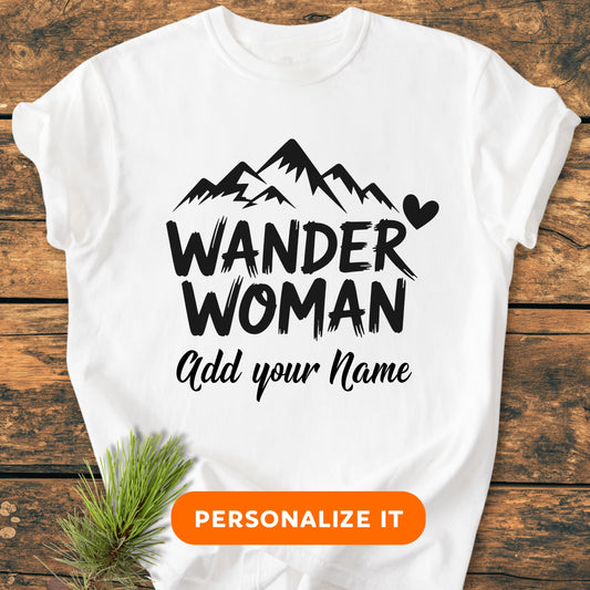 Wander Woman | Custom Name | Vintage Wash Tee