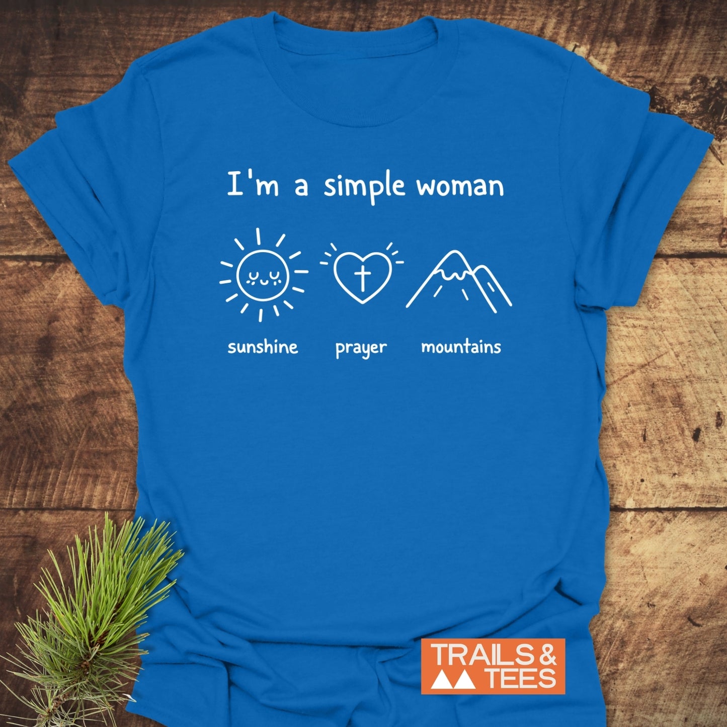 A Simple Woman - Sunshine Prayer Mountains - Softstyle T-Shirt
