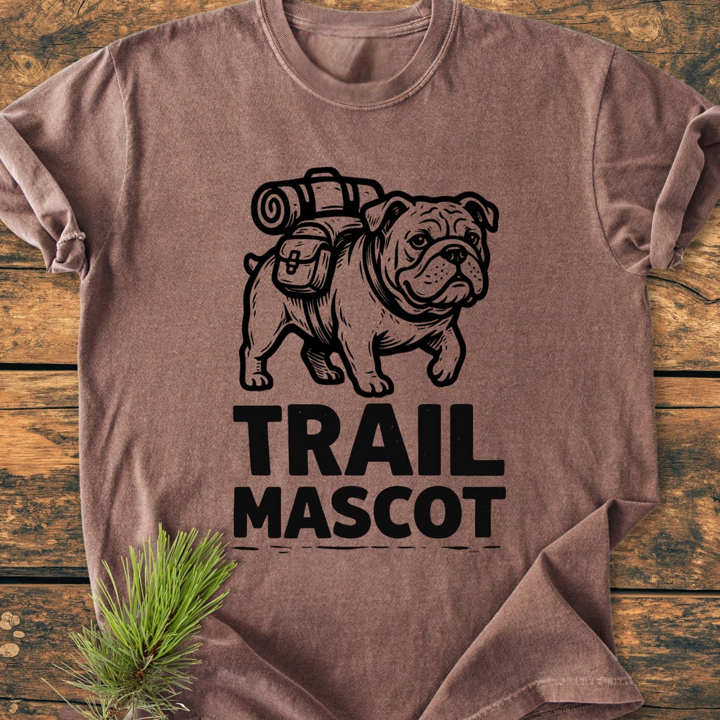 Trail Mascot Bulldog - Vintage Wash Tee