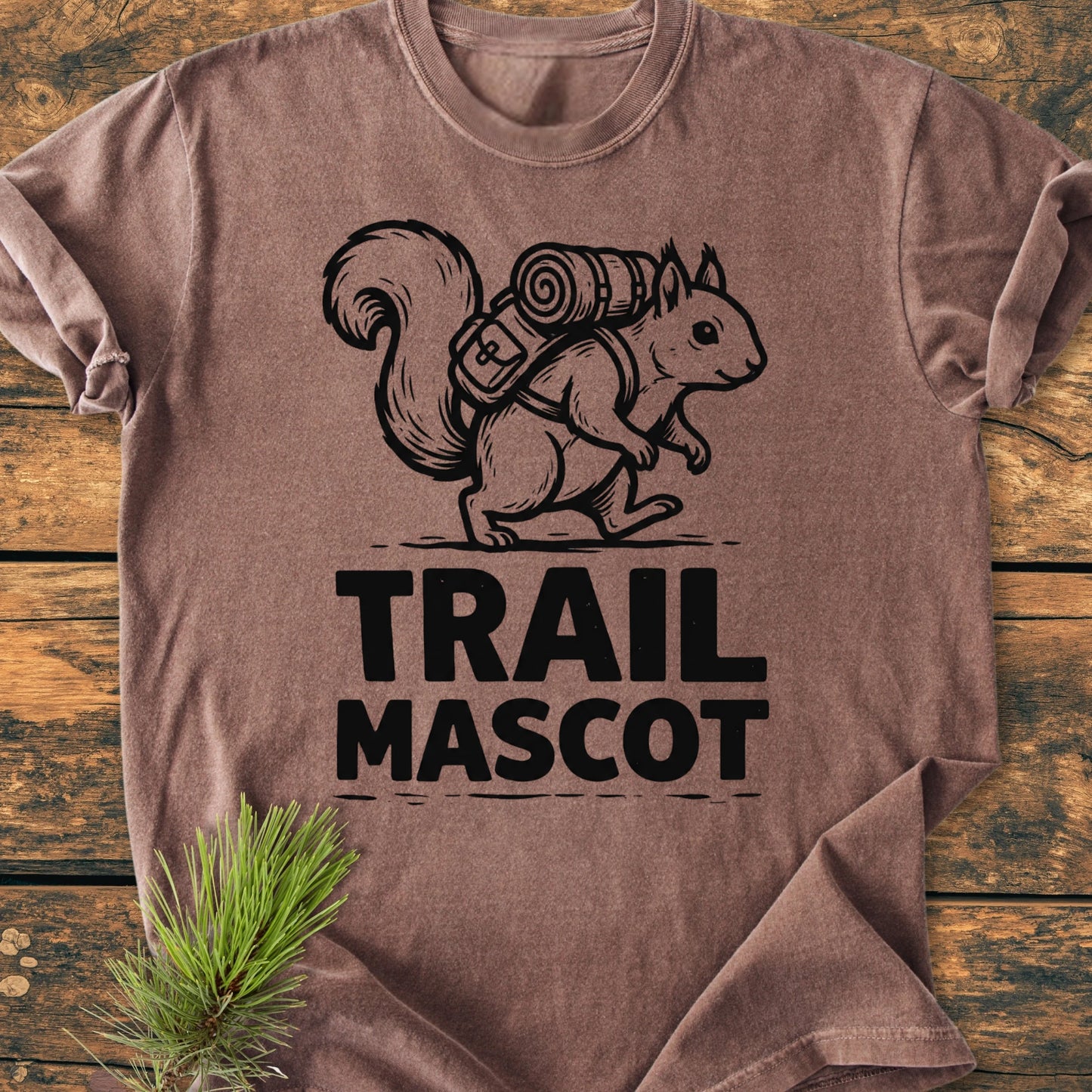 Trail Mascot Squirrel - Vintage Wash Tee