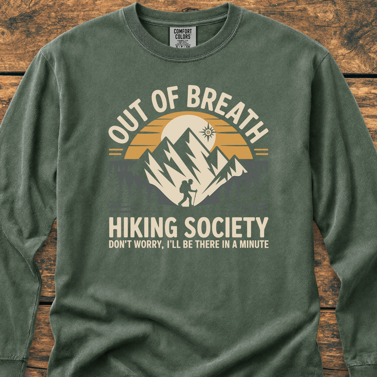 Out Of Breath Hiking Society - Long-Sleeve Tee
