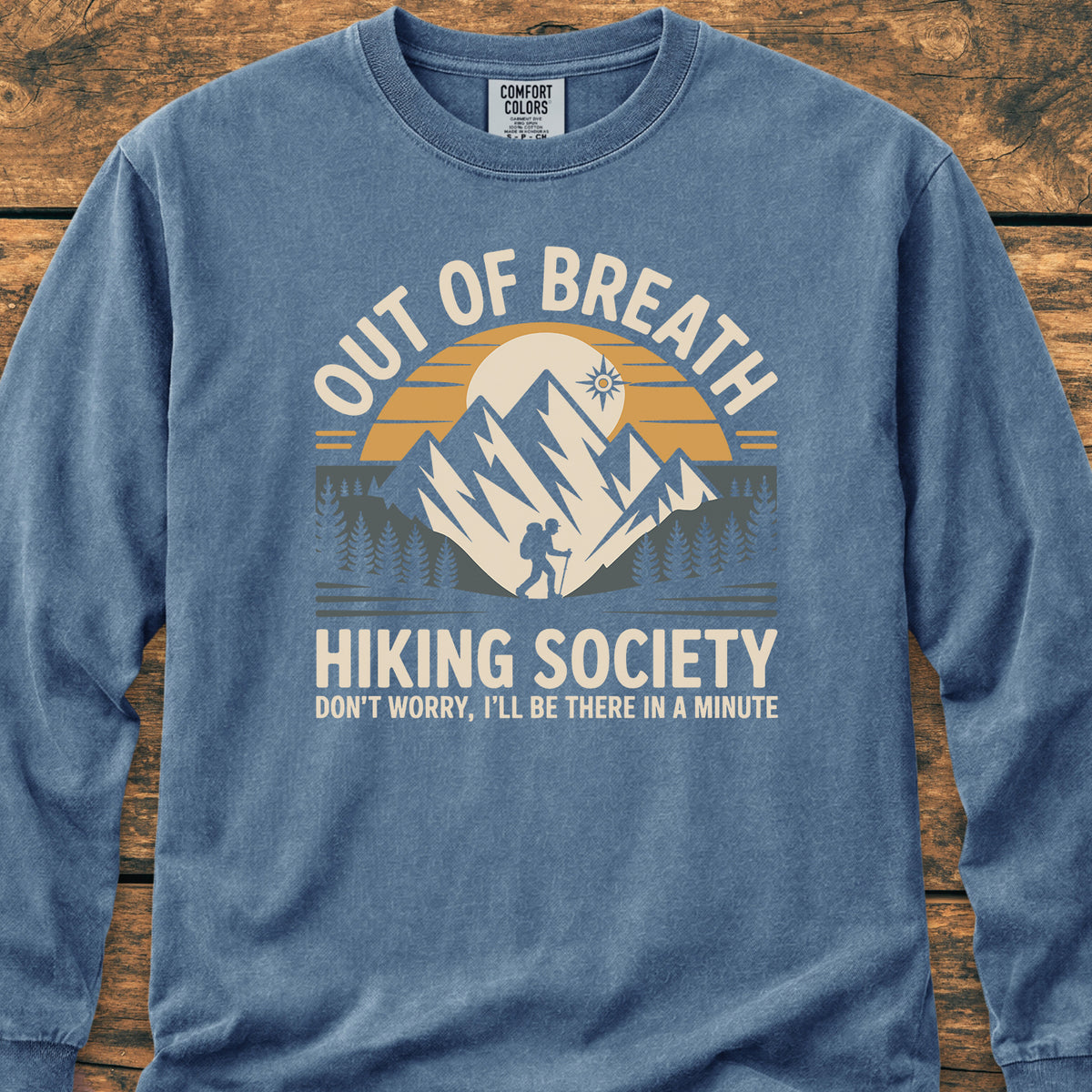 Out Of Breath Hiking Society - Long-Sleeve Tee