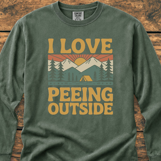 I Love Peeing Outside - Long-Sleeve Tee