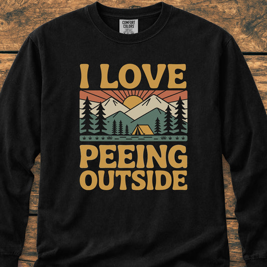 I Love Peeing Outside - Long-Sleeve Tee