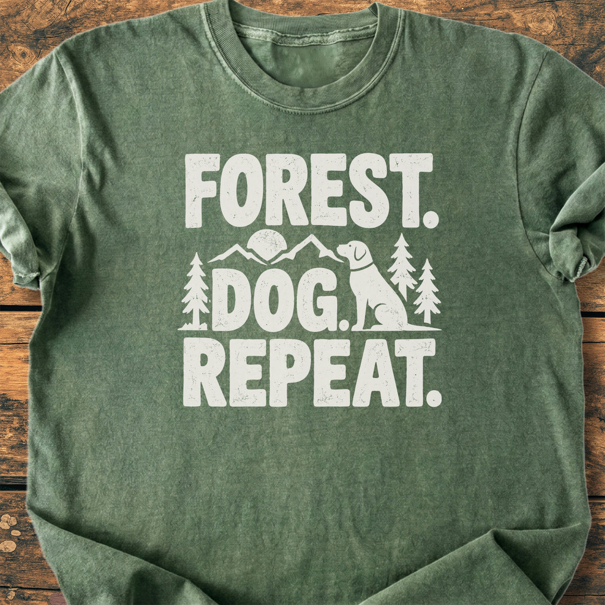 Forest. Dog. Repeat. - Premium Vintage Tee