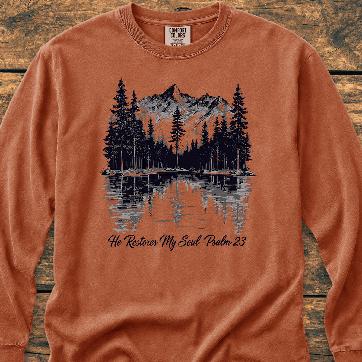 He Restores My Soul - Long-Sleeve Tee