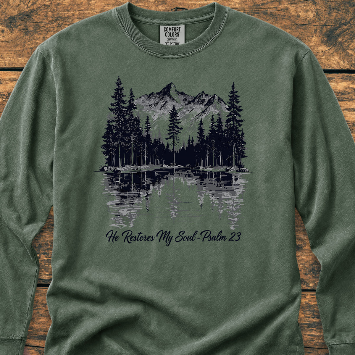 He Restores My Soul - Long-Sleeve Tee