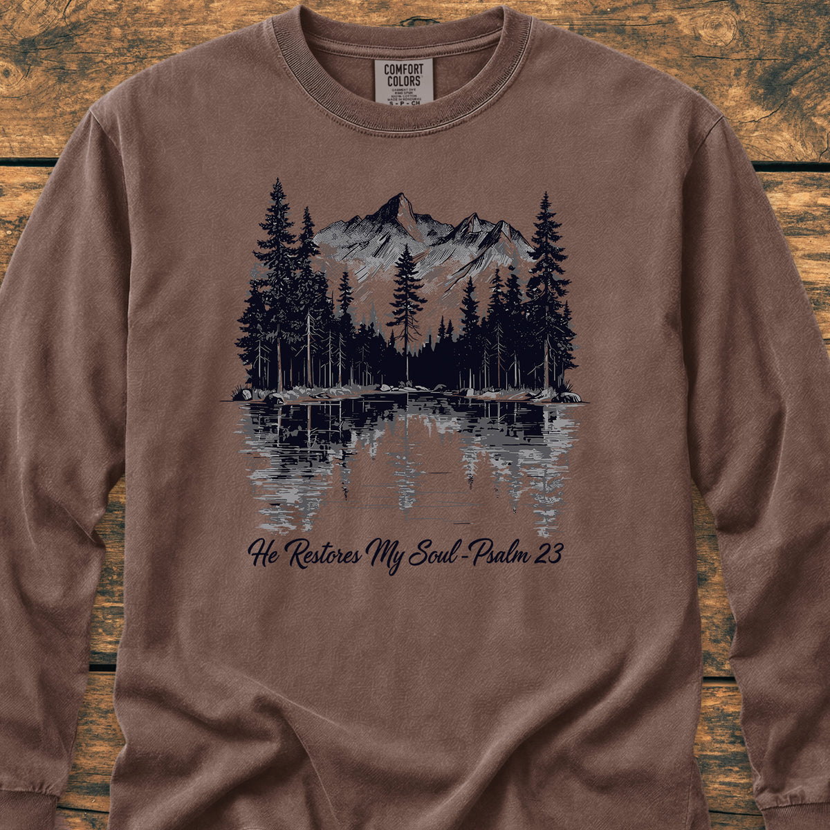 He Restores My Soul - Long-Sleeve Tee