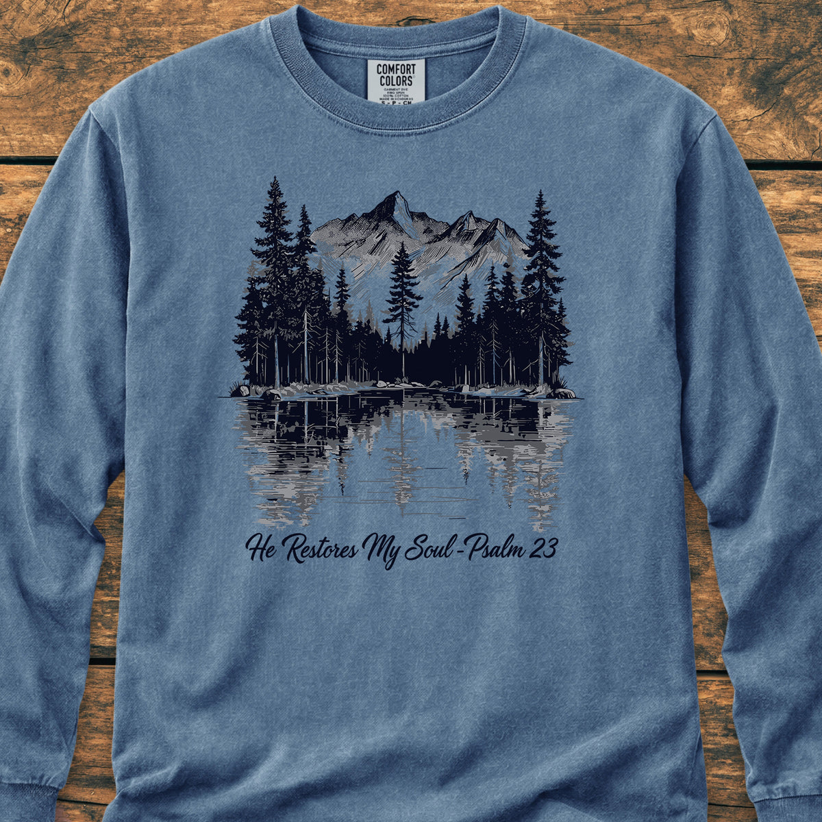 He Restores My Soul - Long-Sleeve Tee