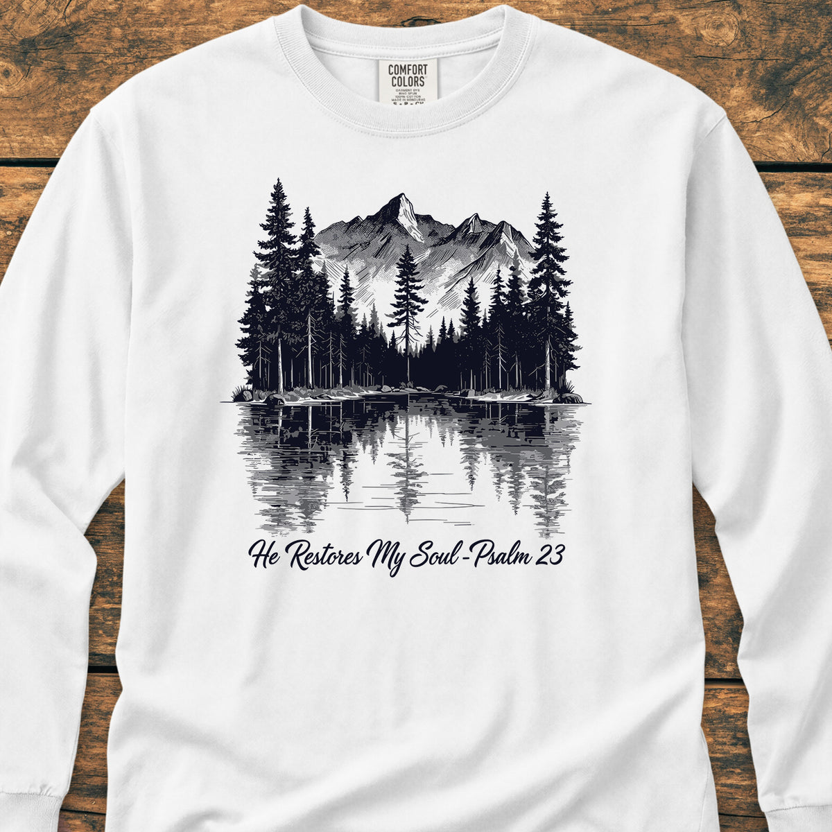 He Restores My Soul - Long-Sleeve Tee