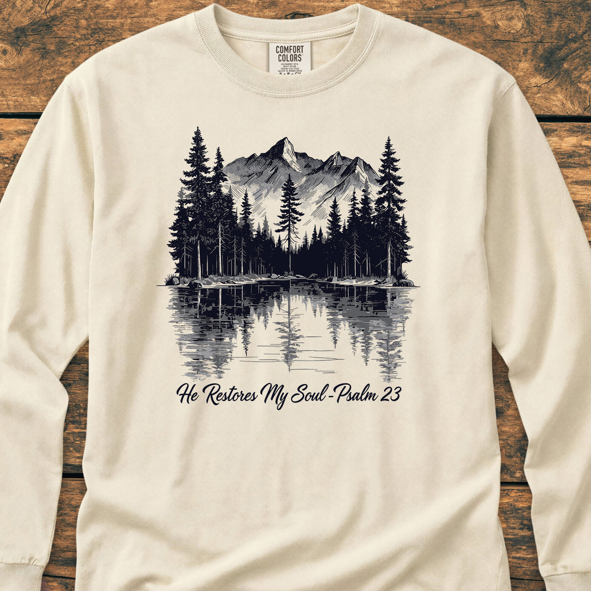 He Restores My Soul - Long-Sleeve Tee