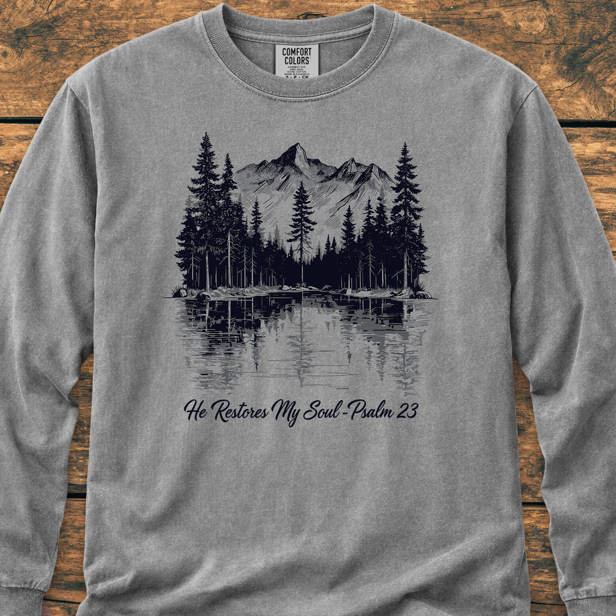 He Restores My Soul - Long-Sleeve Tee