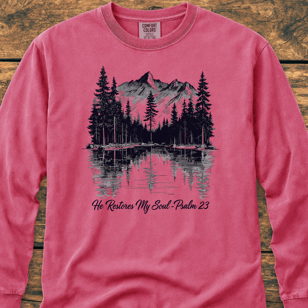 He Restores My Soul - Long-Sleeve Tee