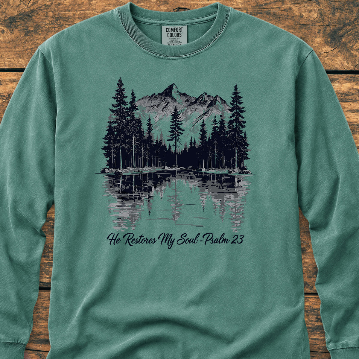 He Restores My Soul - Long-Sleeve Tee