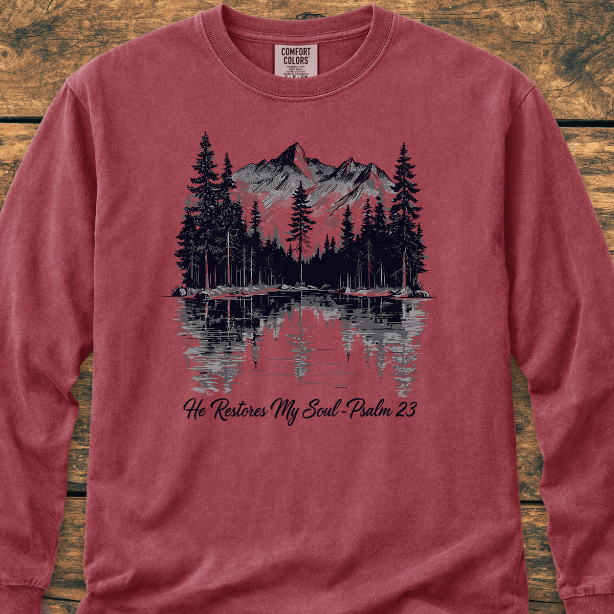 He Restores My Soul - Long-Sleeve Tee