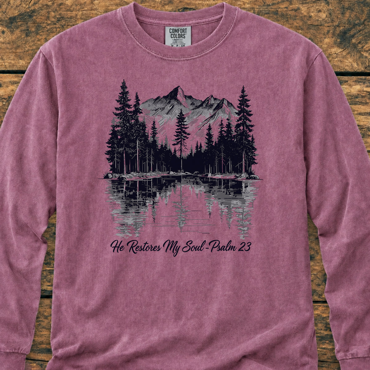 He Restores My Soul - Long-Sleeve Tee