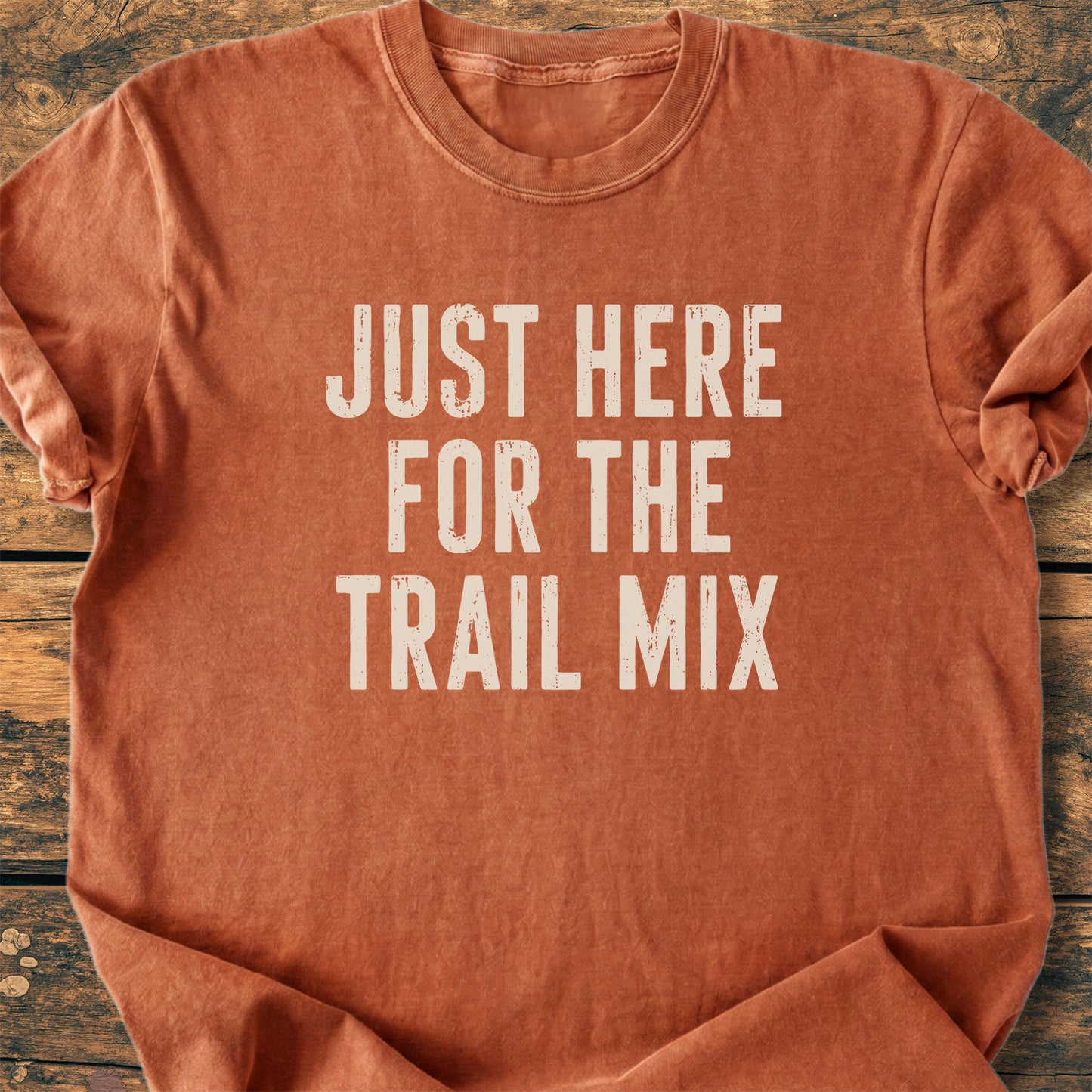 Just Here For The Trail Mix - Premium Vintage Tee