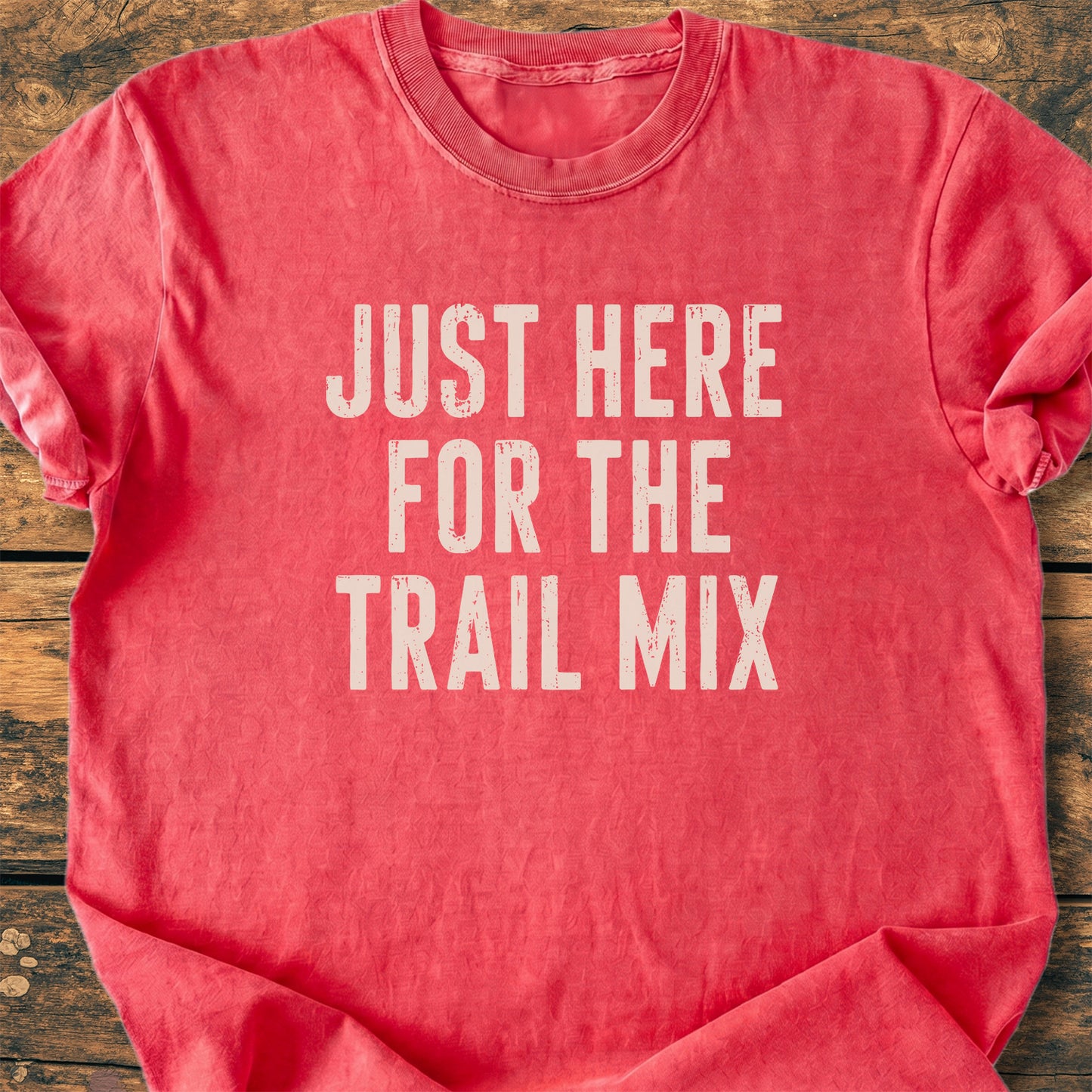 Just Here For The Trail Mix - Premium Vintage Tee