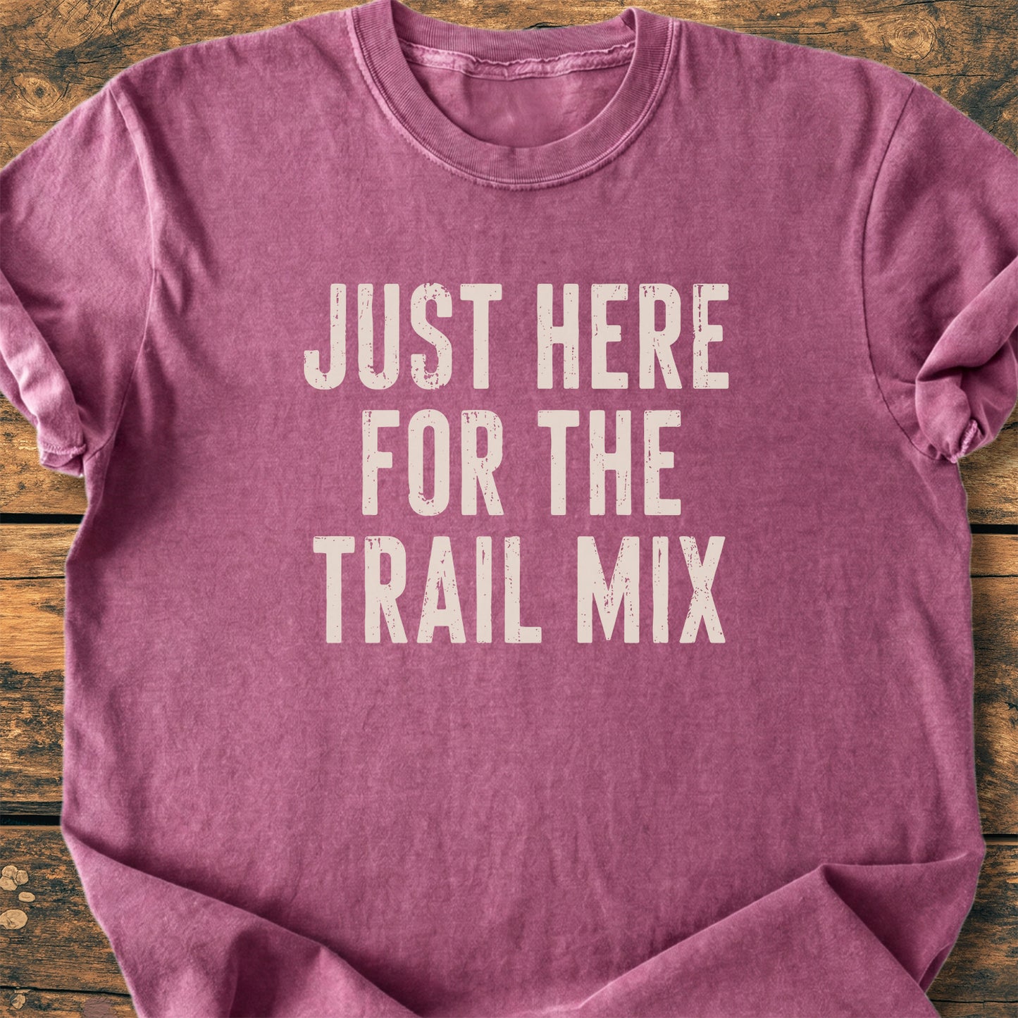 Just Here For The Trail Mix - Premium Vintage Tee
