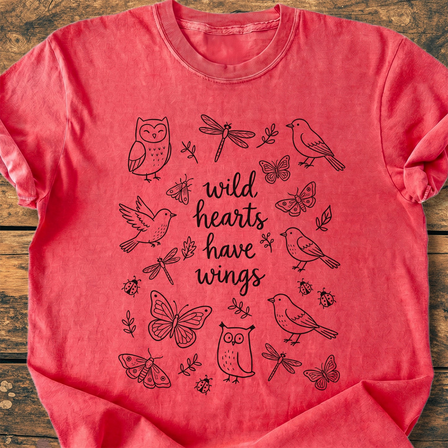 Wild Hearts Have Wings - Premium Vintage Tee