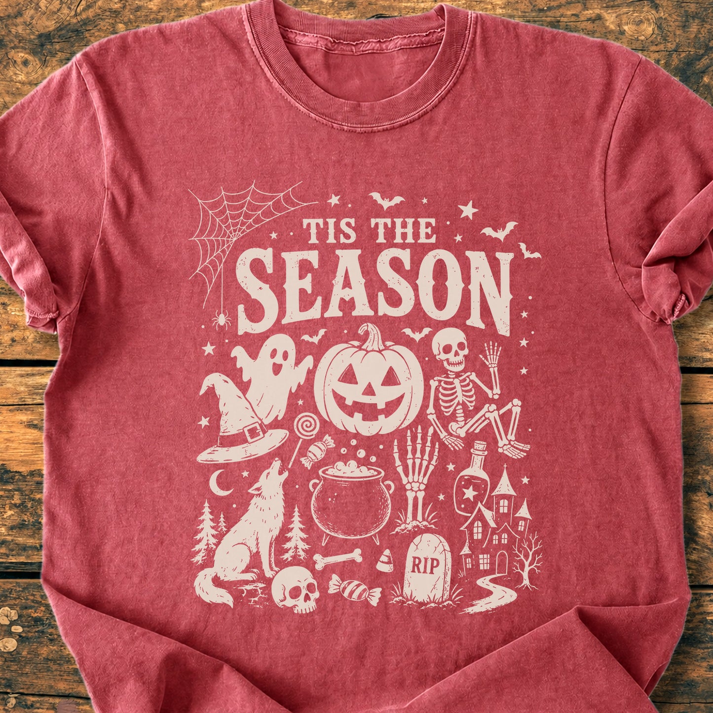 Tis The Season Halloween - Premium Vintage Tee