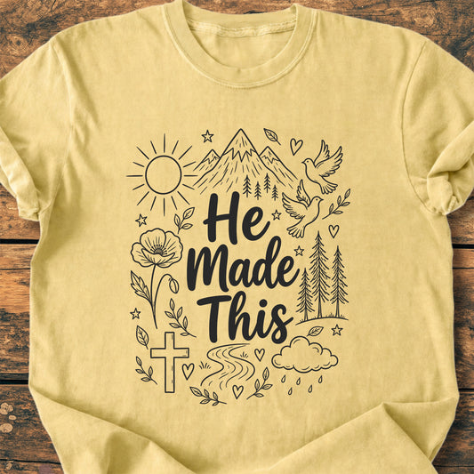 He Made This  - Premium Vintage Tee