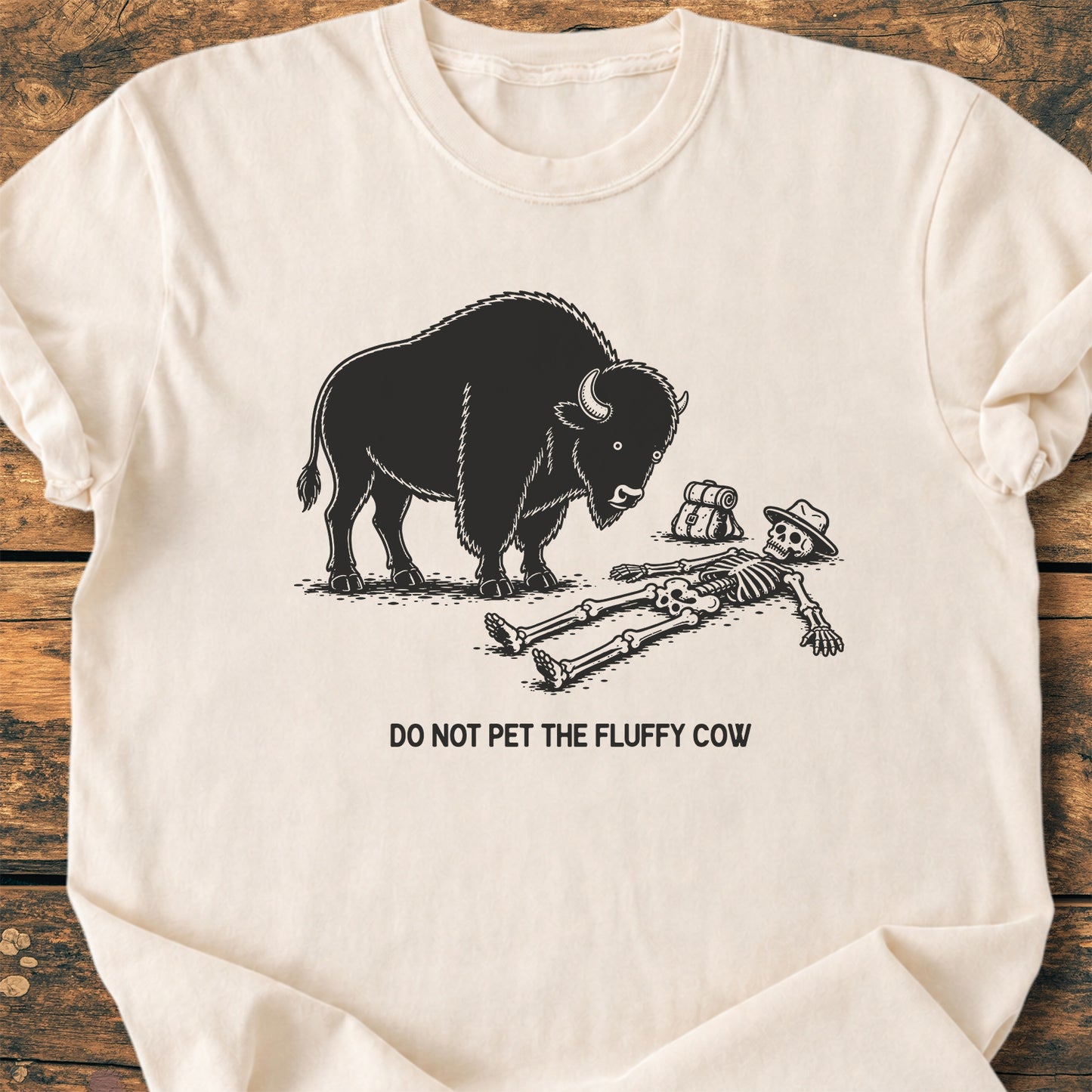 Do Not Pet The Fluffy Cow - Premium Vintage Tee