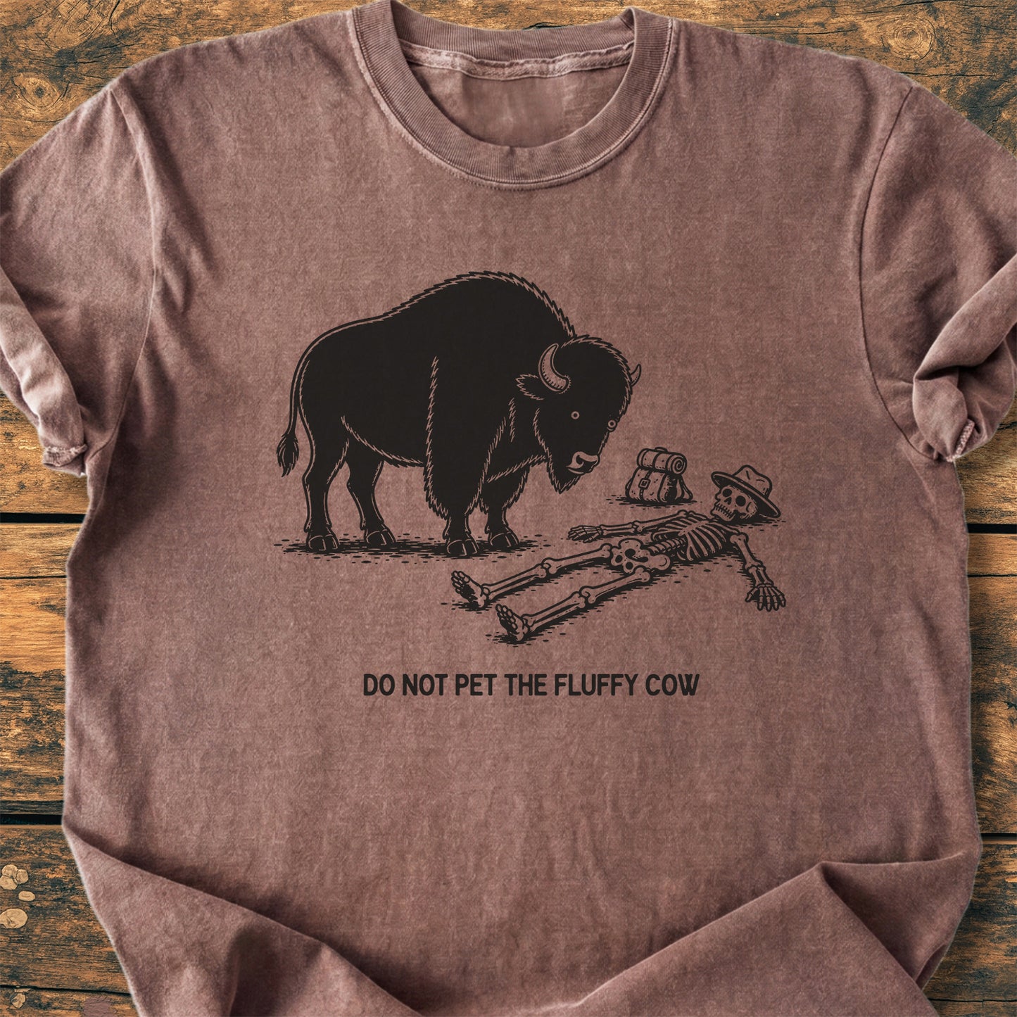Do Not Pet The Fluffy Cow - Premium Vintage Tee