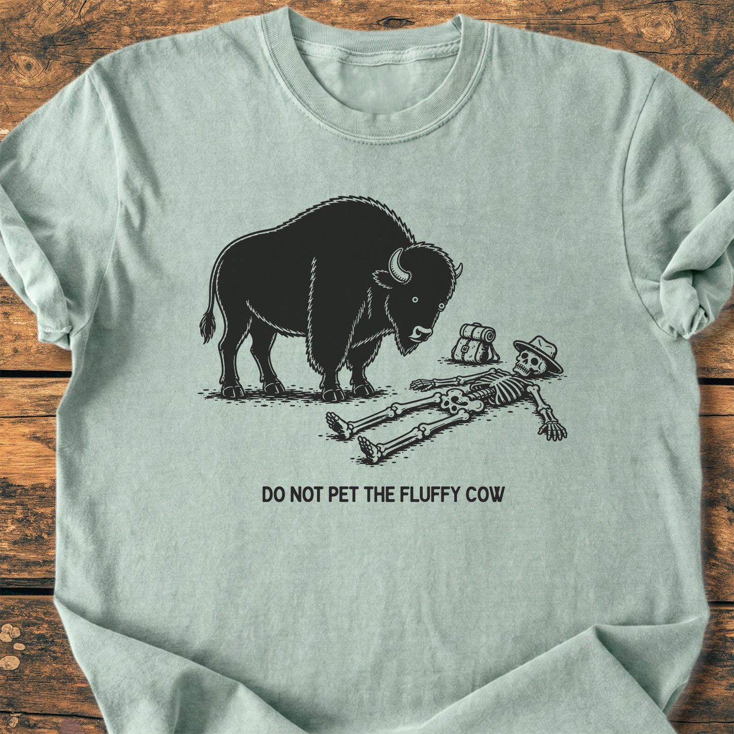 Do Not Pet The Fluffy Cow - Premium Vintage Tee