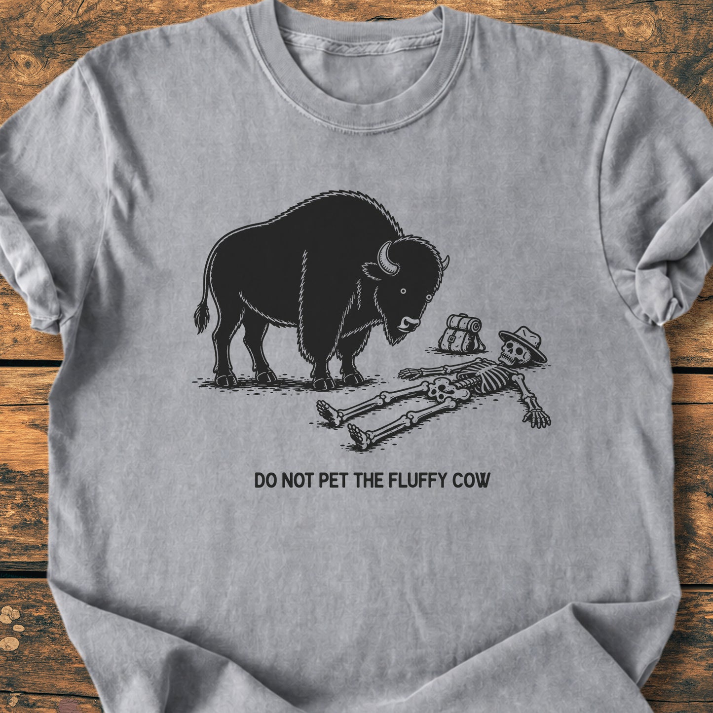 Do Not Pet The Fluffy Cow - Premium Vintage Tee