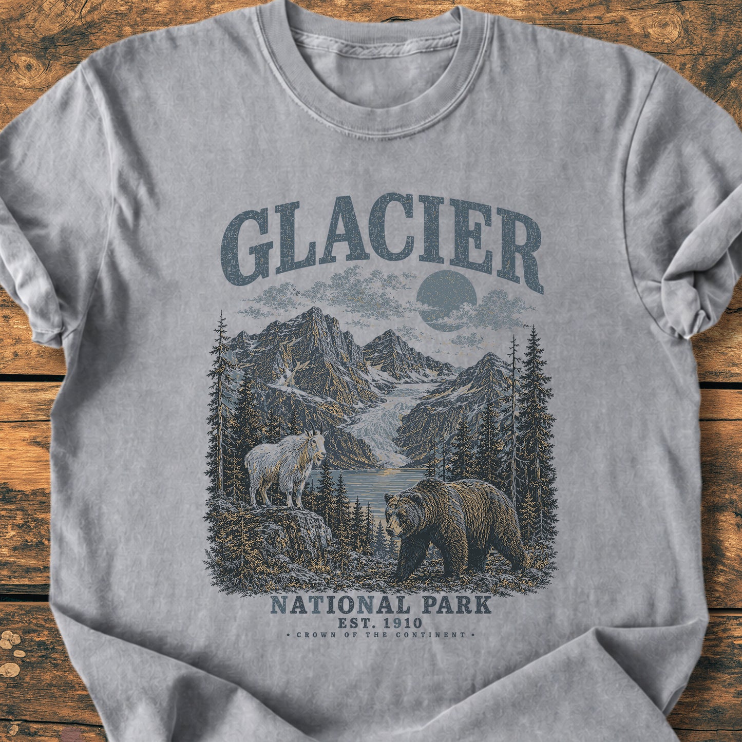 Glacier National Park - Premium Vintage Tee