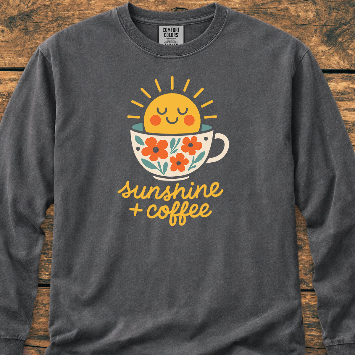 Sunshine And Coffee - Long-Sleeve Tee