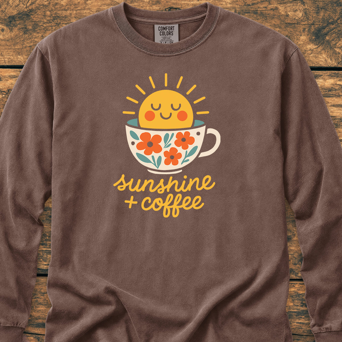 Sunshine And Coffee - Long-Sleeve Tee