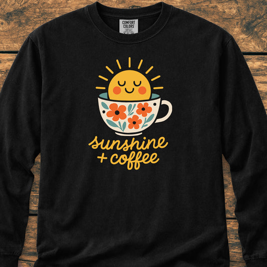 Sunshine And Coffee - Long-Sleeve Tee