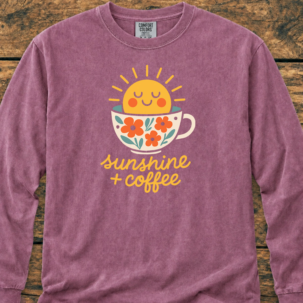 Sunshine And Coffee - Long-Sleeve Tee