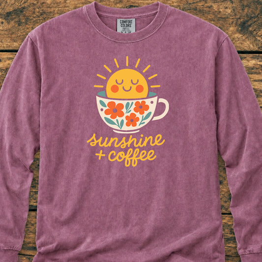 Sunshine And Coffee - Long-Sleeve Tee