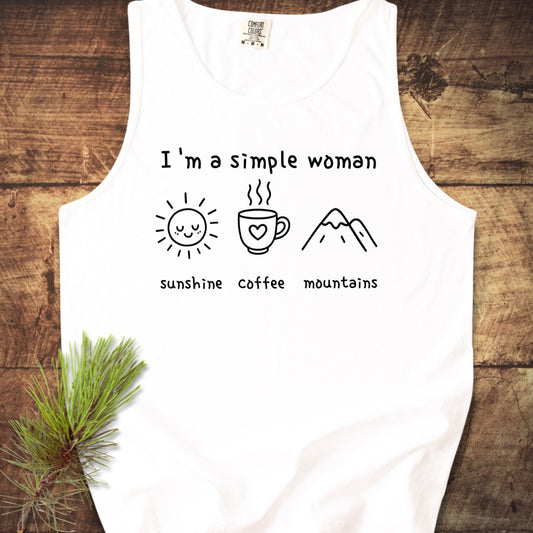 I'm A Simple Woman Comfort Colors 9360 Tank Top