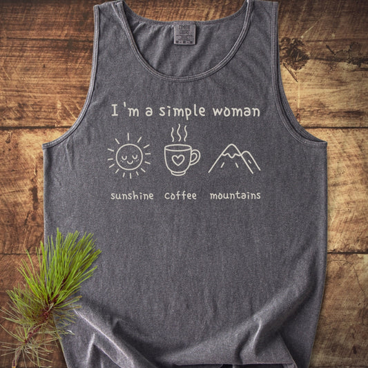 I'm A Simple Woman Comfort Colors 9360 Tank Top