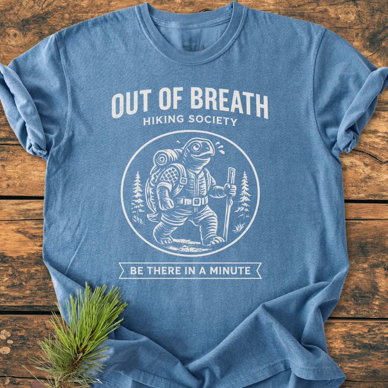 Out Of Breath Turtle - Vintage Wash Tee
