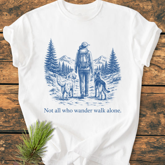 Not All Who Wander Walk Alone - Vintage Wash Tee