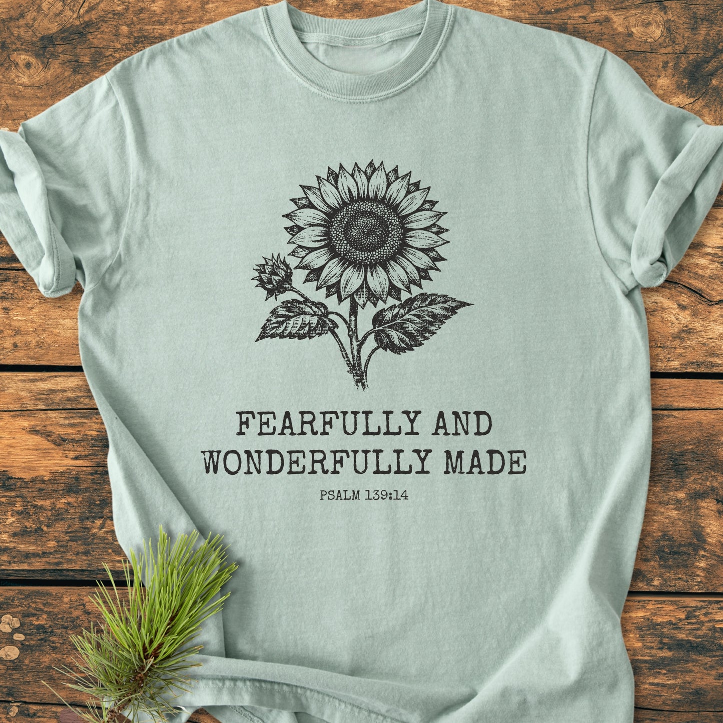 Fearfully And Wonderfully Made, Psalm 139:14  - Vintage Wash Tee