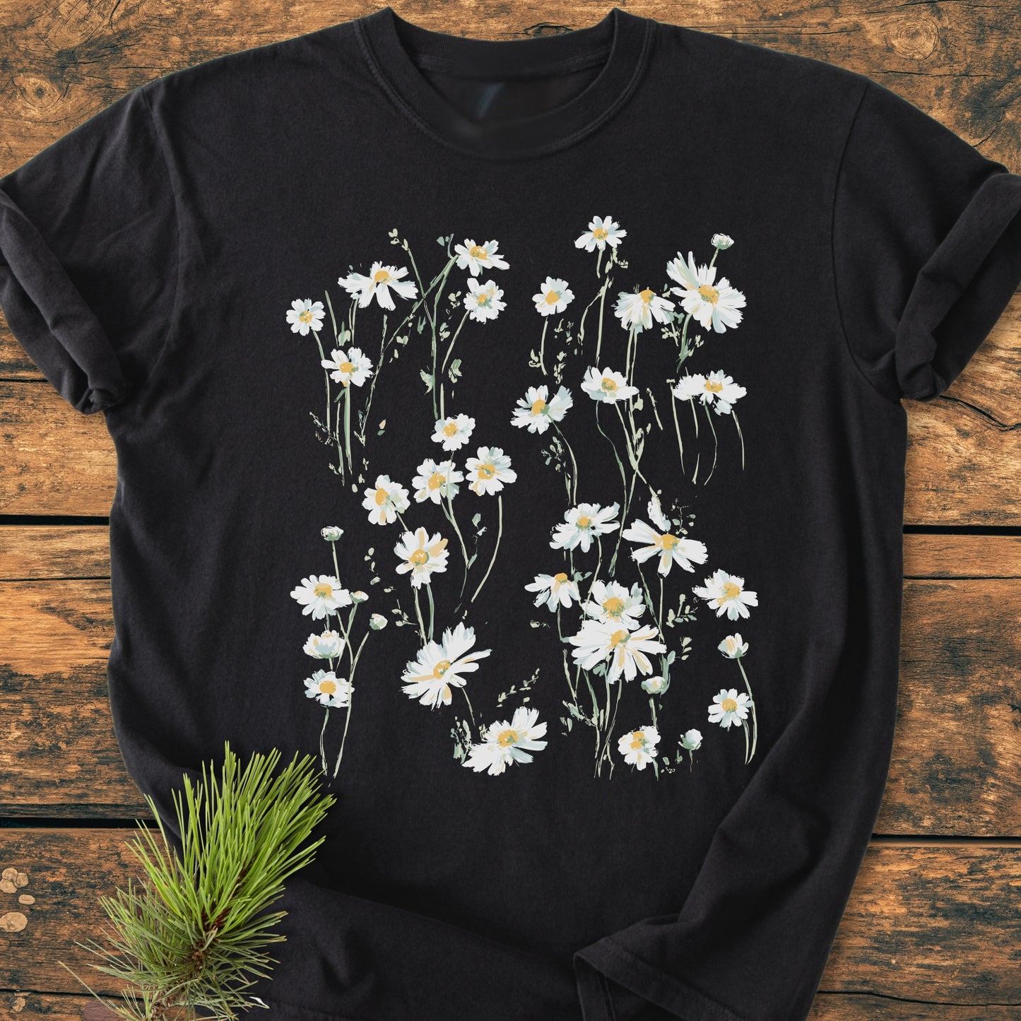 Floating Daisies - Vintage Wash Tee