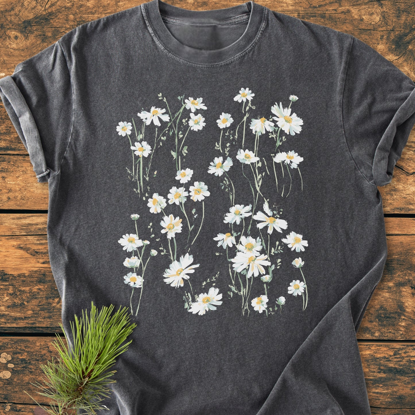 Floating Daisies - Vintage Wash Tee