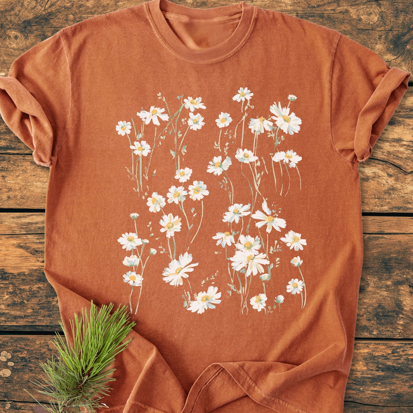 Floating Daisies - Vintage Wash Tee