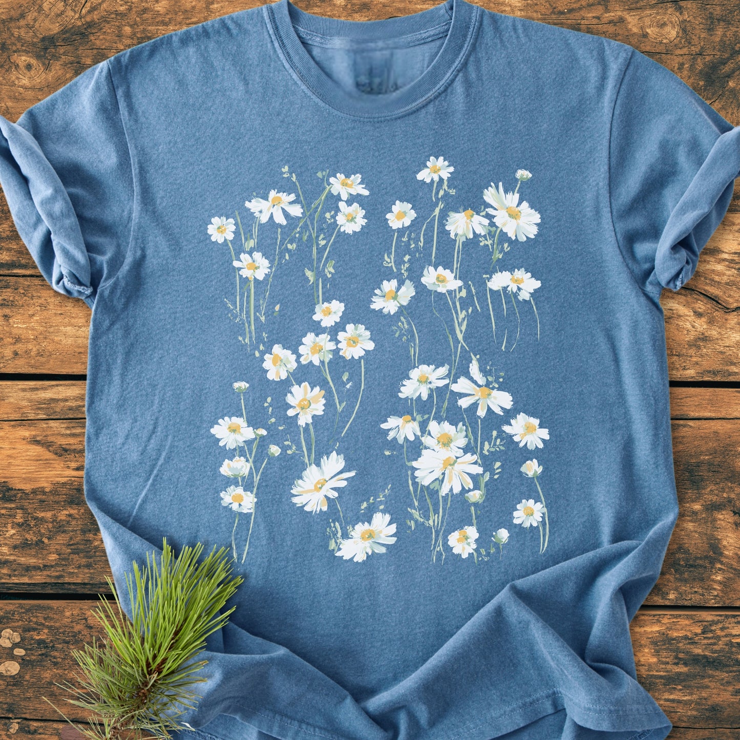 Floating Daisies - Vintage Wash Tee