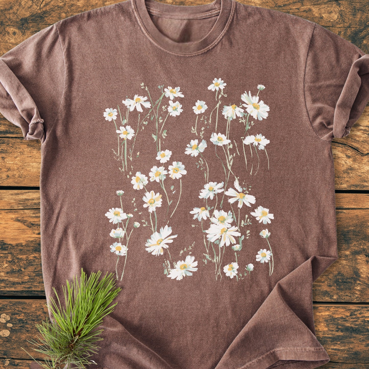 Floating Daisies - Vintage Wash Tee