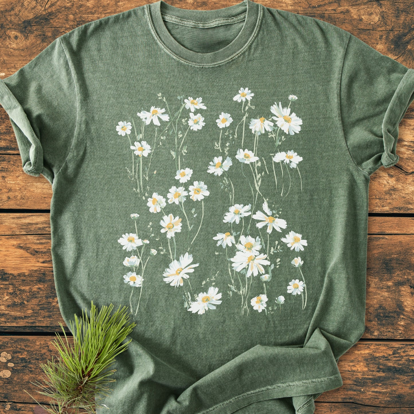 Floating Daisies - Vintage Wash Tee