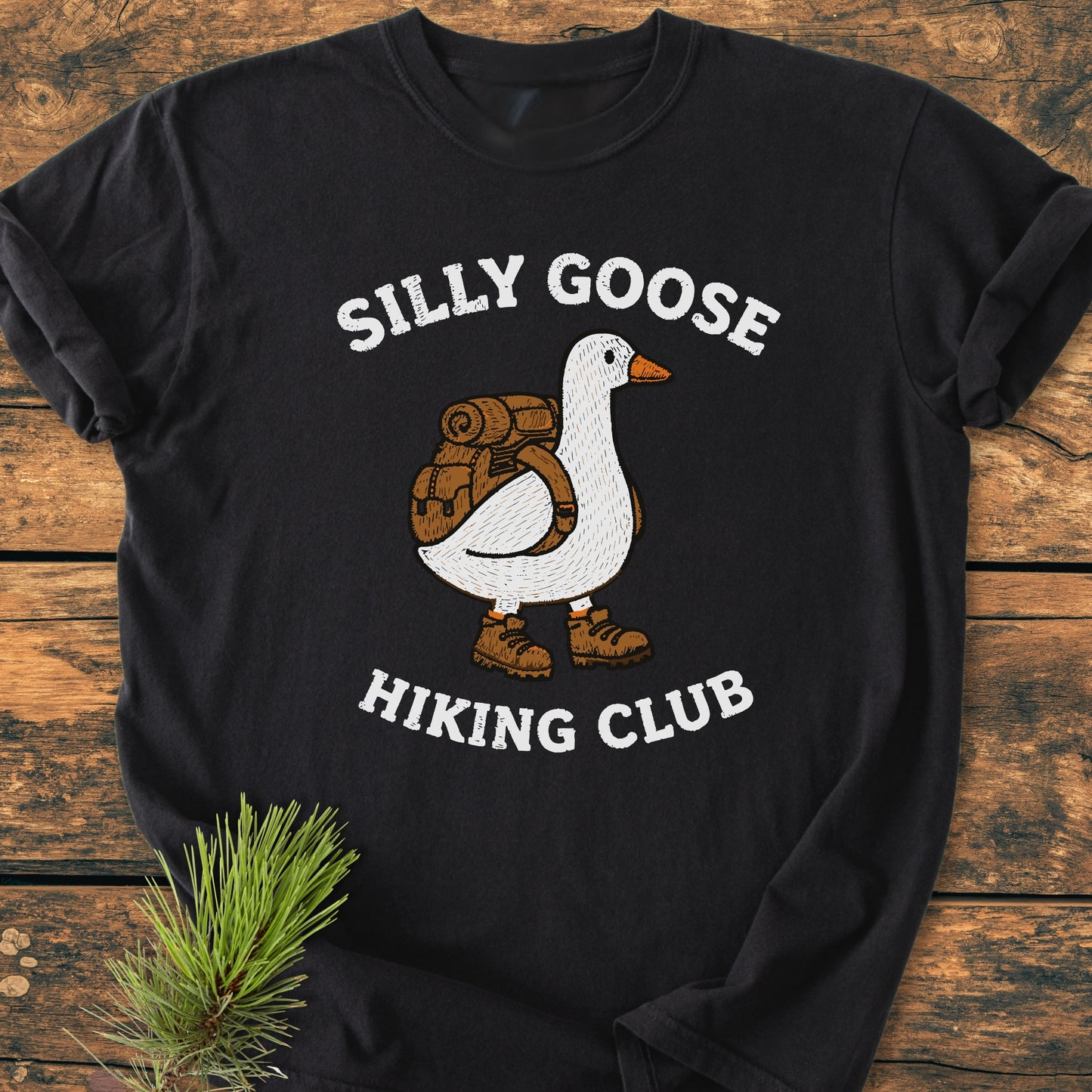 Silly Goose Faux Embroidery - Vintage Wash Tee