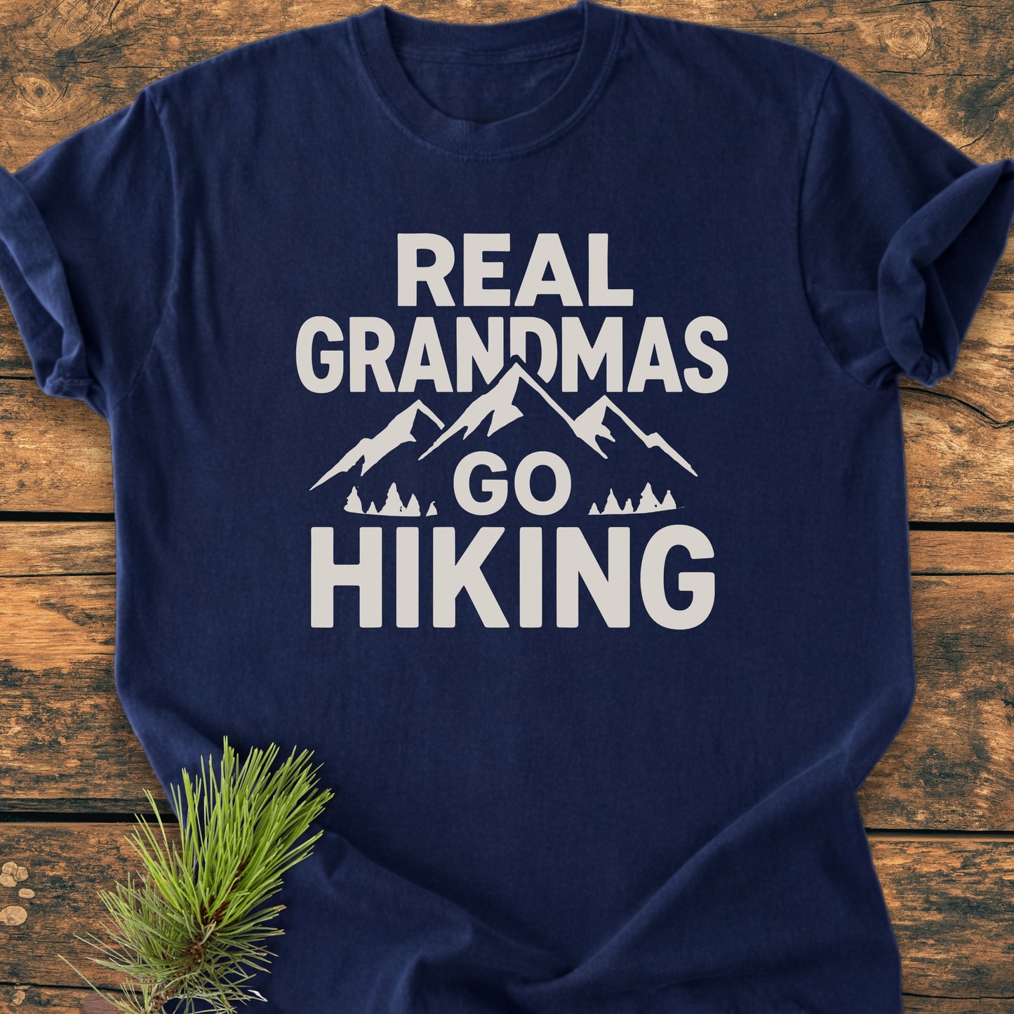 Real Grandmas Go Hiking - Vintage Wash Tee