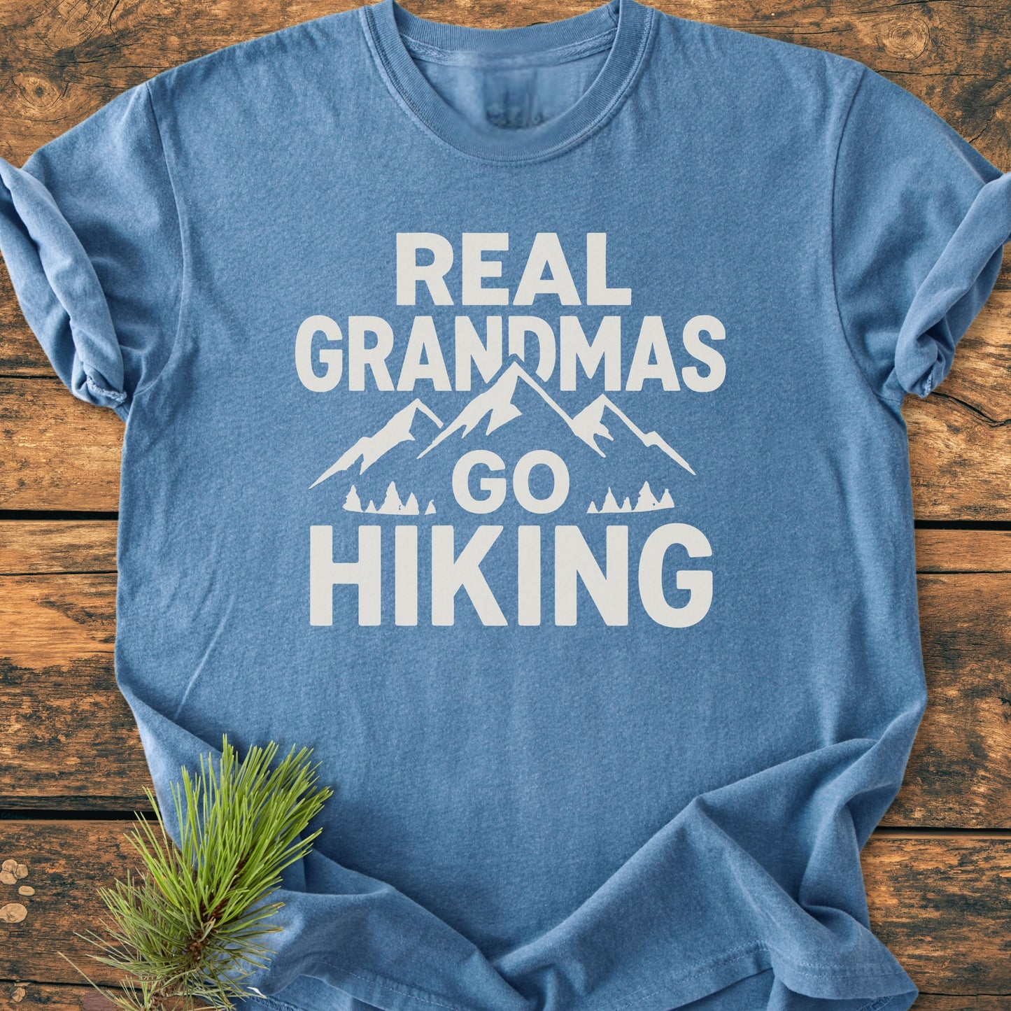 Real Grandmas Go Hiking - Vintage Wash Tee